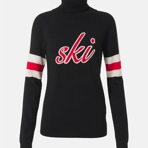 Perfect Moment Neve Turtleneck - Black and Red Women's Sweater